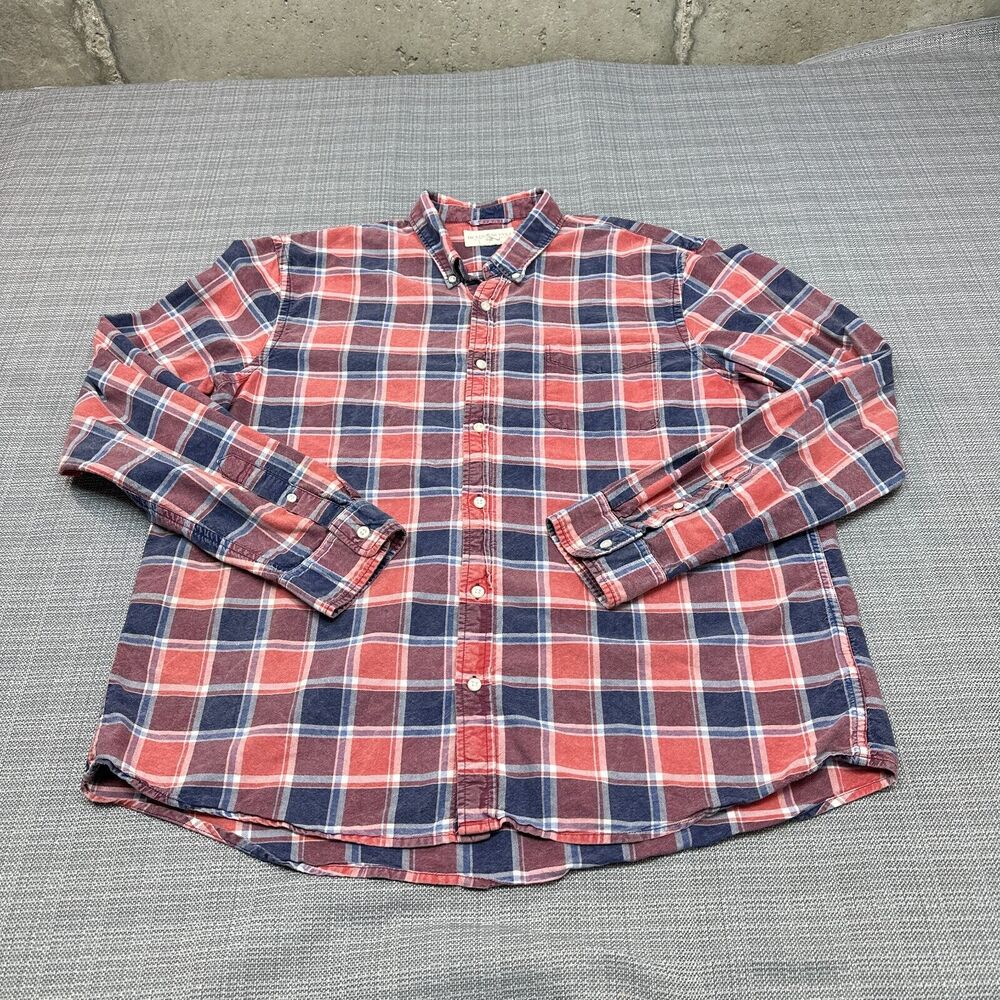 Vintage Denim & Supply Ralph Lauren Shirt Mens XXL Button Up Plaid Outdoors‎